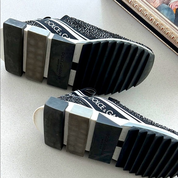 Dolce Gabbana black sneaker Swarovski Crystals - Picture 4 of 4